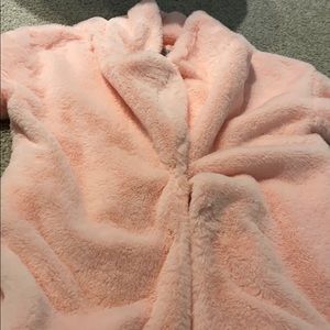 Pink Faux Fur Coat